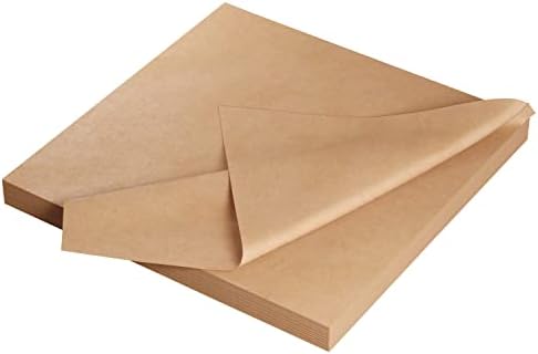 Листа крафт-хартия - 15 x 15 см - 240 листа кафява амбалажна хартия – Плътна крафт-хартия за доставка - Светло кафява плътна