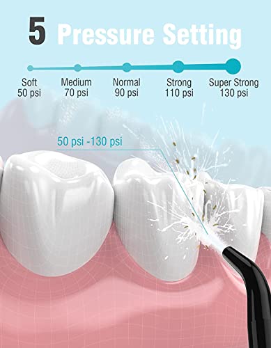 Безжична Водна конци за зъби, 320 мл, Преносимо средство за почистване на зъбите Water Pic, Иригатор за устната кухина