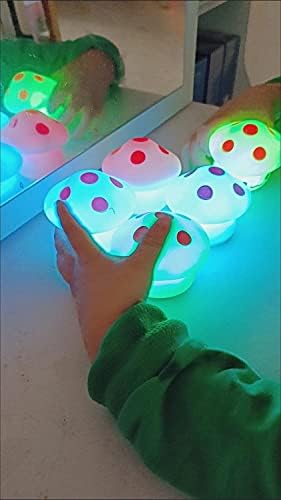 Othmro Сладък Животни Делфин Нощни Светлини Led лампа 7 Цвята D80 × H60 PVC С батерия Подходящ за спални, дом на дисплея,