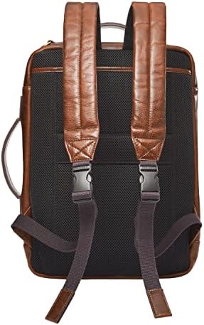 Чанта-месинджър Fossil Men ' s Buckner Fabric Small Convertible Travel Backpack and Briefcase, Черна, (модел:
