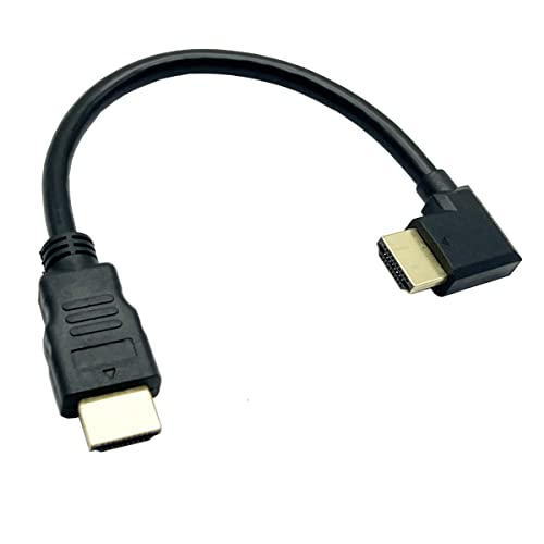 Ъглов кабел Seadream HDMI 2.1, 2, 8-инчов кабел HDMI Ultra HD 8K, висока скорост на 48 gbps, 8K @ 60 Hz, динамичен HDR