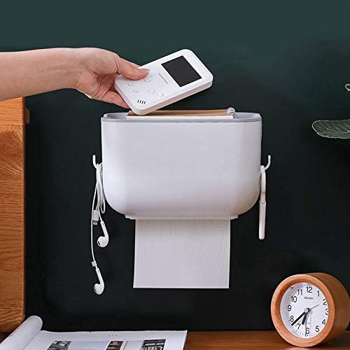 XXXDXDP Държач за тоалетна хартия от Водоустойчив Стенен Тава за Тоалетна хартия на Ролка Хартия тръба Кутия За Съхранение