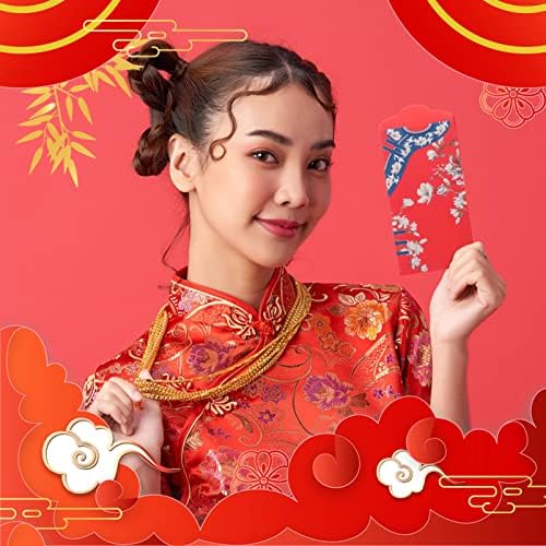 Toyvian Китайски Подаръци 20pcs Китайски Коледни Червени Пликове 2022 Година Червени Пликове за Сватба Щастливи Парични Джобове Китайски Хунбао за Китайския Пролетен фес
