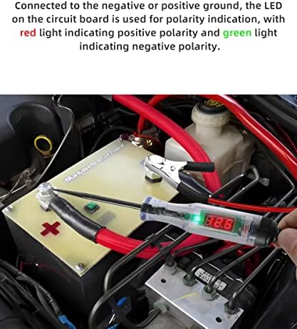 Авто Тест лампа AOCISKA, Цифрова led Тестер на веригата за постоянен ток, 6-24 В Професионален Автомобилен Тест лампа
