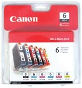 Canon BCI-6 6 Color Multi Pack е Съвместим с iP8500, iP6000D, i9900, i9100, i960, i950, i900D, S9000, S900, S830D, S820D,