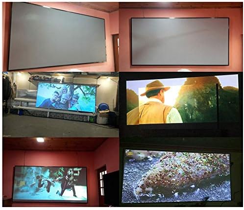 CXDTBH 133Портативен сгъваем Проекторный на екрана 16: 9 Метален слой Светостойкий Отразяваща екран за домашно кино