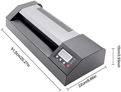 Офис Ламинатор 320E, Машина за ламиниране на формат А3 с мощност 600 W, Термохолодильная опаковка, Максимална ширина 12,5 инча, Подходяща за снимки, сертификати, визитка, к