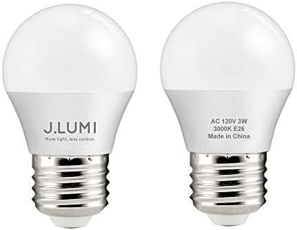 Led лампи J. LUMI BPC4503 3 W (еквивалент на 25 W), на електрически Крушки G40, Топлина 3000 До, Цокъл E26, Led лампа за нощни