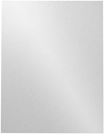96 Листа Перламутрово-бяло Трептящи картон, Металлизированная хартия за Албуми и занаяти, 8.5 x 11 инча