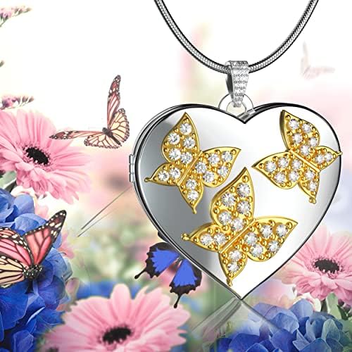 Колие-Медальон за домашни любимци Fanery sue Butterfly с Паметен цитат на вашата Изгубена Любима Котка/Куче,