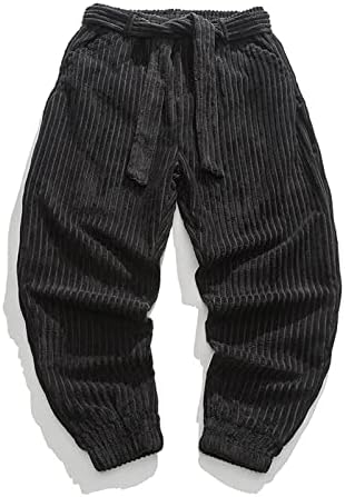 Мъжки саржевые панталони, мъжки зимни обикновена плюшена свободни панталони с колан и обувки, ежедневни панталони, чорапи