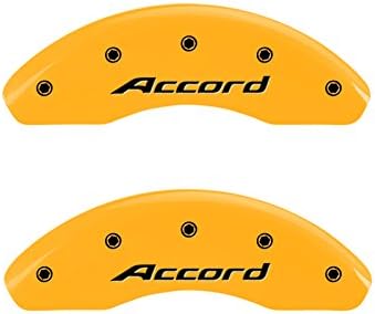 Капачки на челюстите MGP 20207SACCYL Жълта капачка на челюстите (комплект от 4 парчета, на предната част с надпис: Accord - Задната част с надпис: Accord, жълто прахово покритие, че