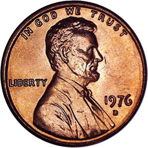 1976 D Паметник Цент Линкълн 1C Диамант, Без да се прибягва
