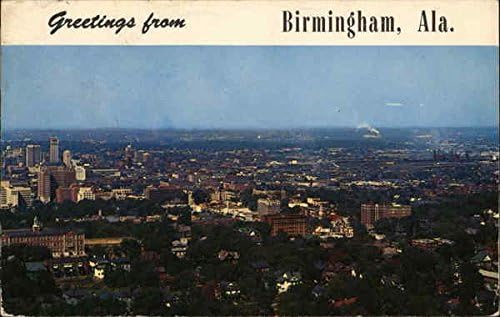 Общ изглед на град Бирмингам, щата Алабама, на Оригиналния винтажной пощенска картичка 1959 г.