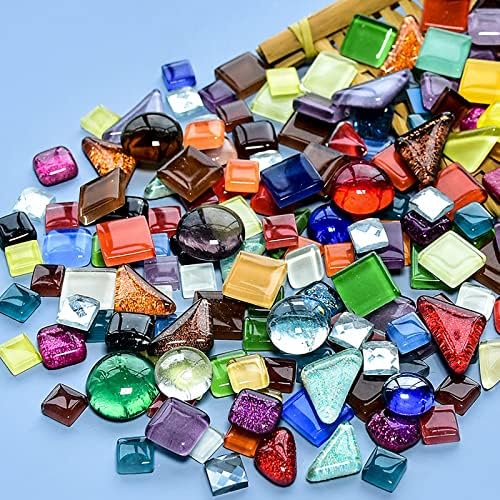 Теракотни Плочки Кристални Мозайки, Стъклени Плочки за Занаяти в насипно състояние САМ Рамки за Ръчно изработени Бижута