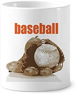 Бейзбол Америка Работа В Екип Държач За Четка За Зъби И Дръжки За Чаша Cerac Поставка За Моливи Чаша