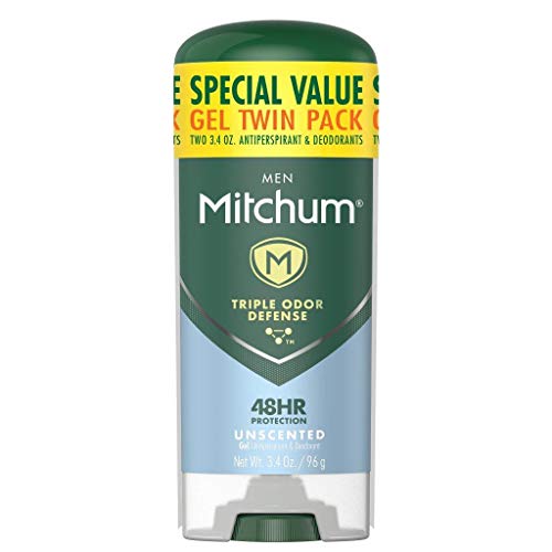 Мъжки Дезодорант от Mitchum, Антиперспиранти, гел-стик с тройна защита от миризмата, защита на 48 часа, Тествана дерматолог,