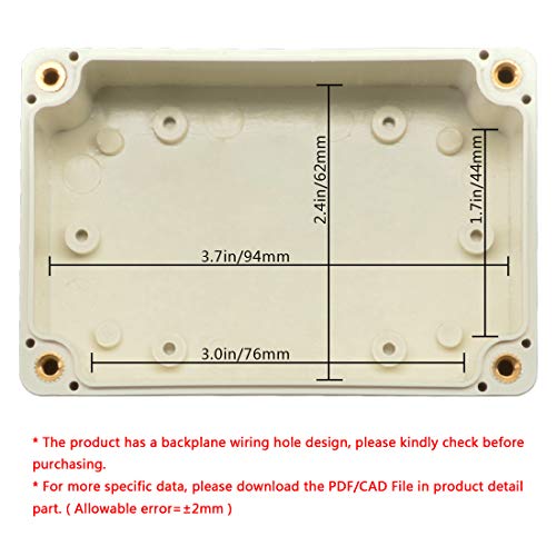 LeMotech Водоустойчив Пылезащитная Разпределителните кутия от ABS-пластмаса IP65 Универсален Електрически Дизайн