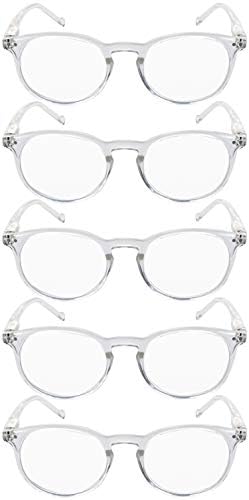 Дамски Очила за Четене GUD, 5 Двойки, Ридеры в Кръгли Овални Рамки за Жени