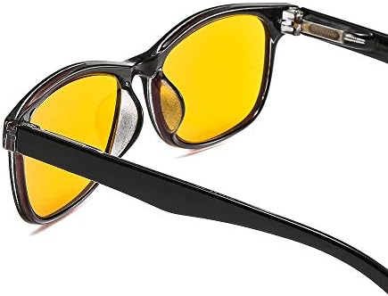 Очила за четене SUERTREE 95%, Блокиране на Синя Светлина, Компютърни Очила, Жълти Лещи, Средства за Четене, Анти-Сини Очила за Четене, слънчеви Очила за Жени, Мъже, 2.0 x