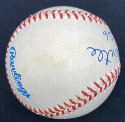 Бейзболни топки с автограф от Мики Мэнтла TC 1956 Г. JSA LOA - Бейзболни топки с автографи