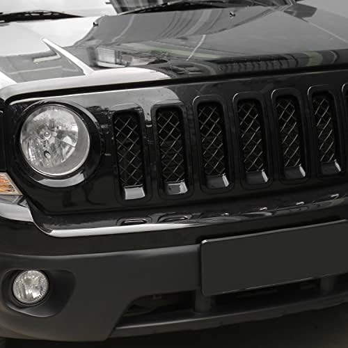 CheroCar за Patriot Окото Поставяне на Решетка за Печене и Отрежете Капак Подвижна Лампа Фарове Външни Аксесоари за Jeep Patriot 2011-