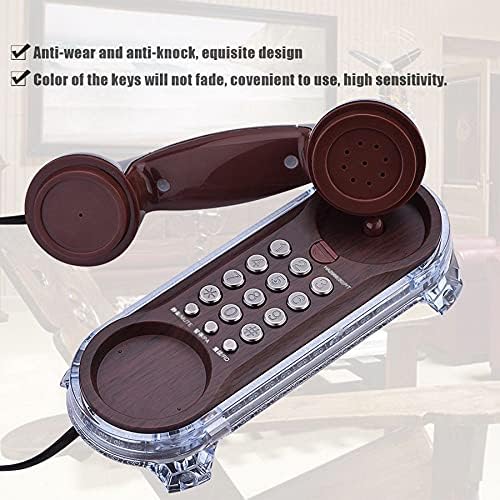 KLHHG Антикварни Мода Телефони Телефон Окачен На Обаждащия се монтиран на стената lcd със Синя Подсветка Домашен Телефон