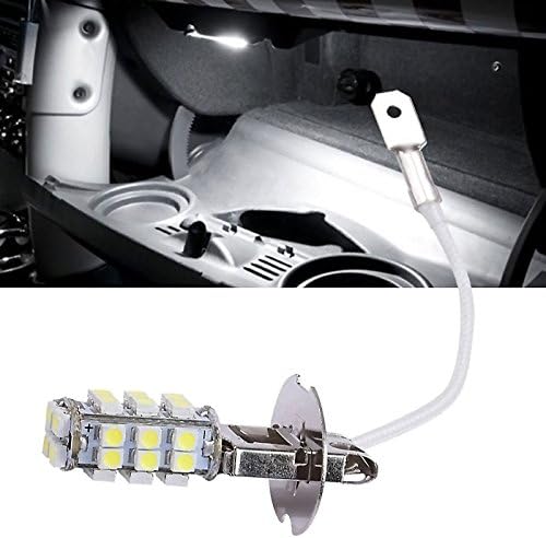 2x H3 28-LED Бели Фарове и светлини DRL светлини Лампа 12v dc Кола /Камион /Бус/Suv