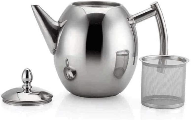 Съвременните Чайници 1500 мл Голям Капацитет Дизайн Чайника Сгъсти Кратък Врата С Филтър Чайник От Неръждаема Стомана, електрически Кани