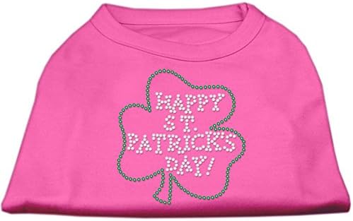 Ризи с кристали Happy St. Patrick ' s Day Ярко-Розов XL (16)