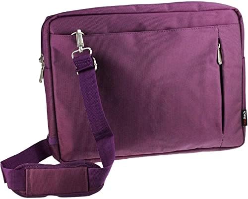 Елегантна Водоустойчива чанта Navitech Purple, съвместима с преносими 7,5-инчов DVD-плейър APEMAN PV770