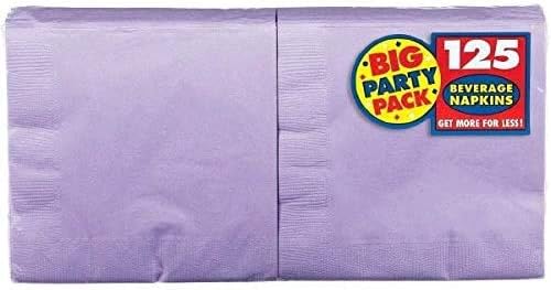 Кърпички за напитки Lavender Big Party Pack - 5 x 5, 100 карата
