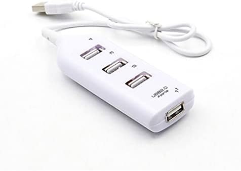 UXZDX 2,0 Мулти USB 2.0 Хъб USB Сплитер Високоскоростен 3 USB Cardreader, USB удължителен кабел за преносими КОМПЮТРИ (Цвят: бял)