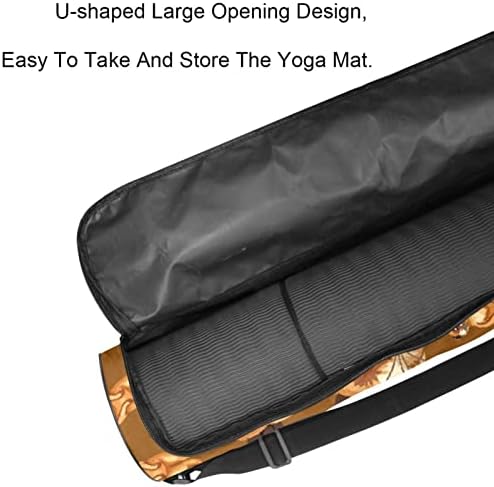 Чанта за подложка за йога LAIYUHUA, спортна чанта за йога с двойни ципове за жени и мъже - Гладка ципа, U-образна