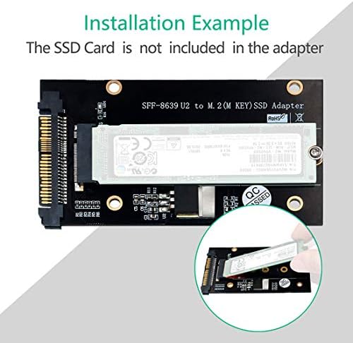 JMT Актуализира M. 2 SSD M Key до U. 2 СФФ-8639 Адаптер PCI-Express U2 M2 за NVME SSD Карти за разширяване на 2230/2242/2260/2280