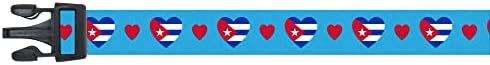 Нашийник за кучета | обичам Куба | Hearts | Отличен за Национални празници, Специални събития, Фестивали, Паради | Произведено