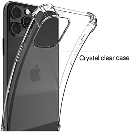 Калъф Chirano, съвместим с iPhone 13 Pro, само за 6,1-инчов нови модели 2020 г., прозрачни, с 4 ъгли противоударной защита