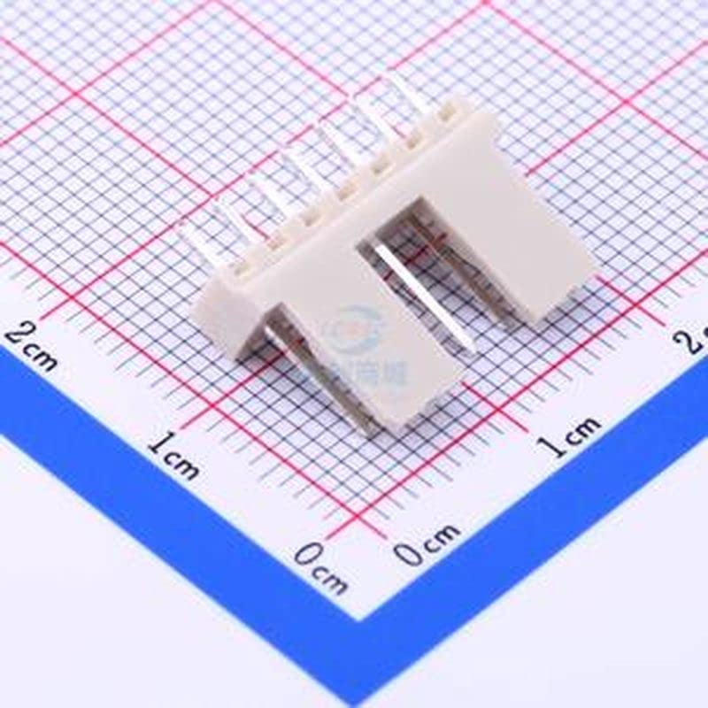 5 БР 7P, Градския отвор за свързване на проводник към платка със стъпка 2,5 мм, P = 2,5 mm - между пръстите