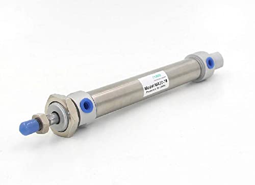 Пневматични Малки цилиндри с Двойно действие от Неръждаема Стомана, 32 мм диаметър 65 мм Ход MA32-65 Мини въздушен Цилиндър