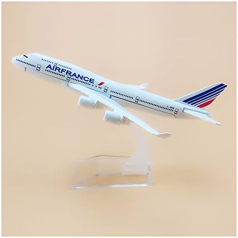 Боец от лят под налягане на алуминиеви REELAK за: Air France B747 Боинг 747-400 Модел на самолет от метална сплав в мащаб 1/400, Билети за леене под налягане, 16 см, Двойно Турбовентил
