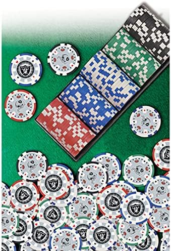 Денят Шедьоври - NFL Las Vegas Raiders - Комплект покер чипове от 100 теми в стила на казината