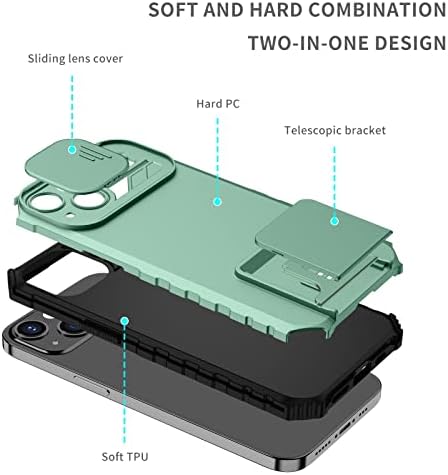 Калъф за телефон, силиконов калъф-поставка, съвместим с Samsung Galaxy S20 FE, [3 Начина влакчета], вертикален и