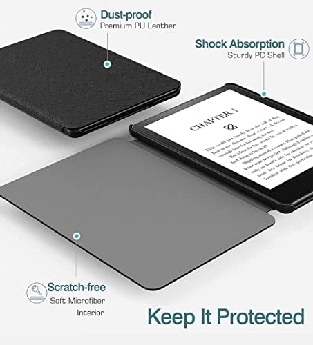Kindle Paperwhite за M2L4Ek Магнитна smart cover в твърда обвивка за 6,8-инчов Kindle Paperwhite 5 Кожена Фолио M2L3Ek