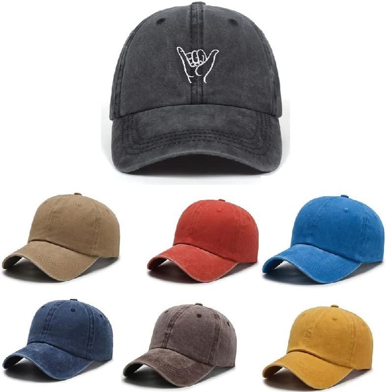 MHYFC бейзболна шапка в стил хип-Хоп, Шапки за татко, Памучни Миещи Регулируеми Шапки за голф, Дамски Мъжка шапка от слънцето (Цвят: C размер на: 1)
