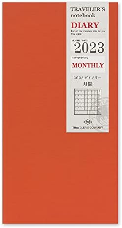 Пътешественика Company 14455006 Попълване на лаптоп, 2023, формат A5 Slim, Месечно (започва от декември 2022)