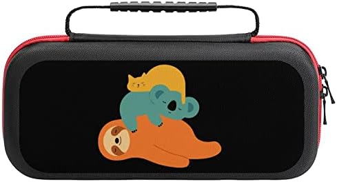 Забавен Ленивец, Коала Котка Калъф за Носене с Принтом Чанта Съвместима С Кутия за съхранение на Nintendo Switch