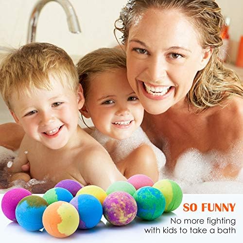 Детски бомбочки за баня с играчки вътре, за да се момичета и момчета - Изненада, Шипучие топки за вана с веганским етерично