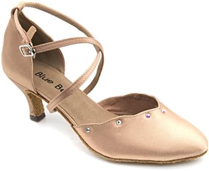 Обувки със звънци Ръчно изработени Дамски обувки за Система за салса на Сватбени събития, Танцови обувки Maria На ток 2.5