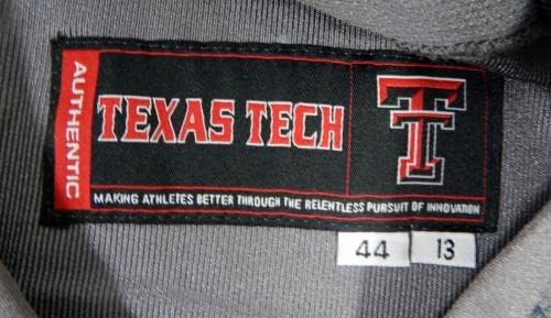 2013 Освободена игра на Texas Tech Red Raiders Blank Game Сив Алтернативен Пуловер 44 DP47779 - Използва игра на