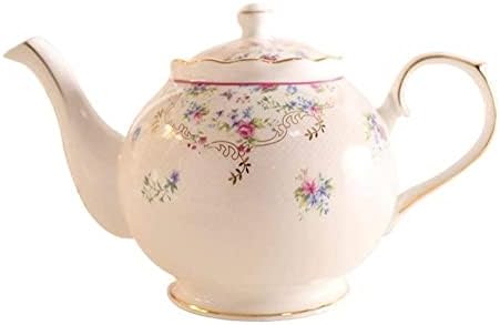 Билков чайник Следобеден Чай с Голям Капацитет на Малко Дизайн на Кафе В Селски Стил Керамичен Чайник чайникът